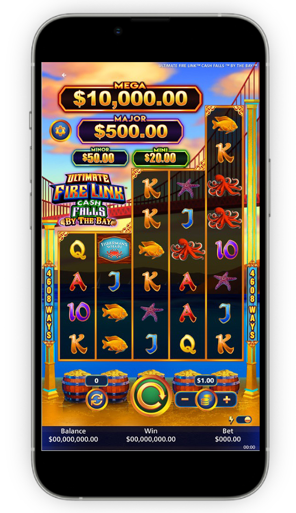 Caesars Mobile App showing a slots game