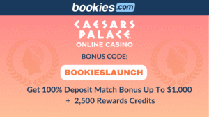 Caesars Palace Online Casino NJ Promo Code BOOKIESLAUNCH: Claim $3,500 in Bonuses (Nov. 4)