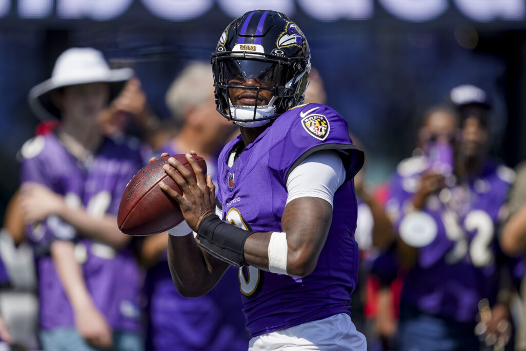 Baltimore Ravens quarterback Lamar Jackson. Mitch Stringer-Imagn Images