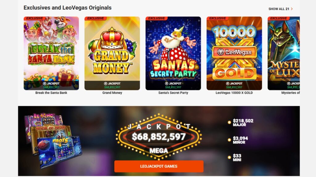 LeoVegas NZ Slots