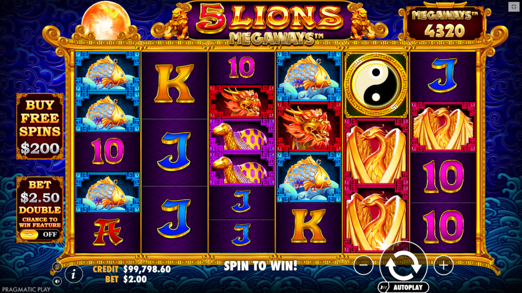 5 Lions Megaways Slot