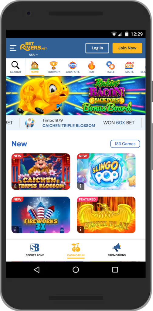 Betrivers.net Mobile Social Casino