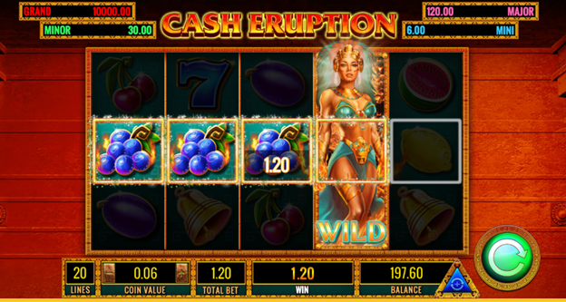 Cash Eruption Slot Wild Symbols