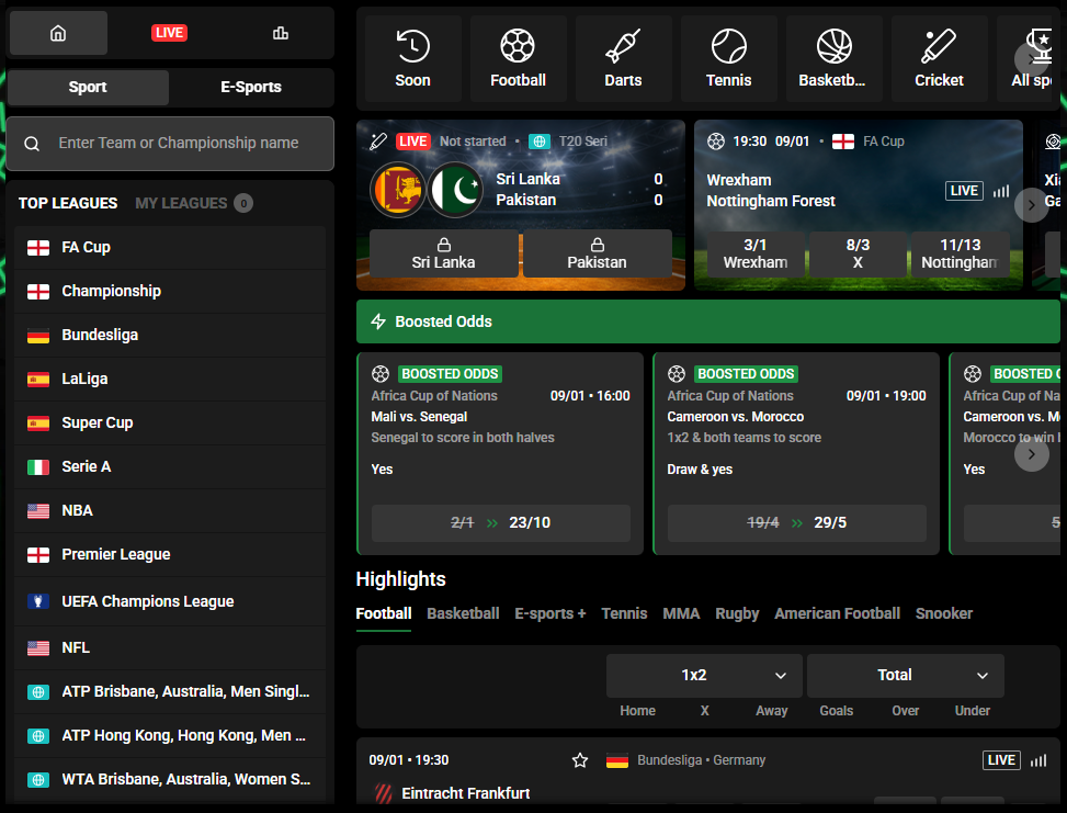 Mr Vegas Betting Site