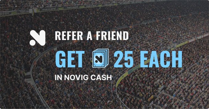 Novig refer a friend 25% bonus offer