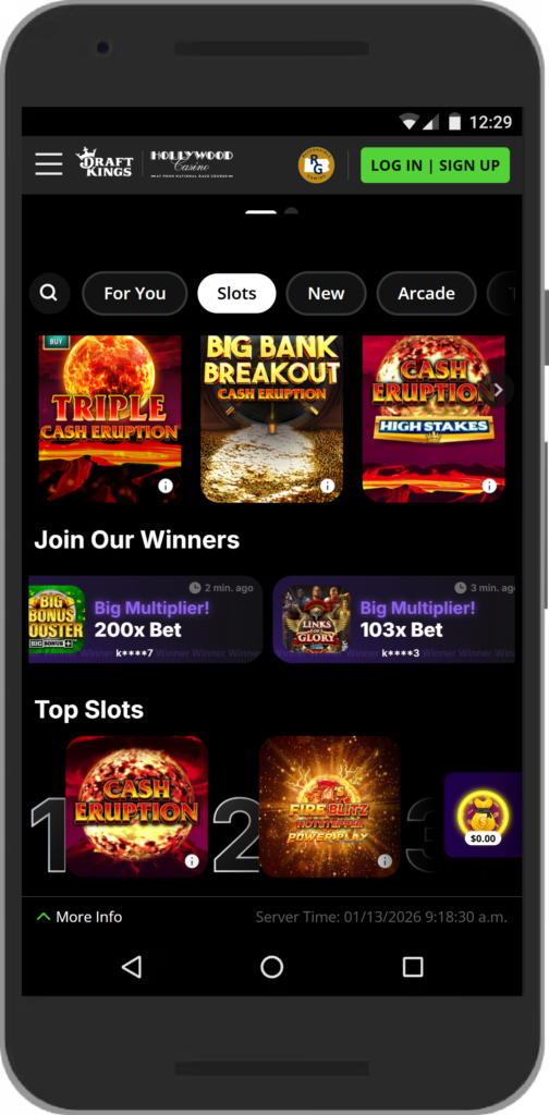 DraftKings US Casino Mobile Screenshot