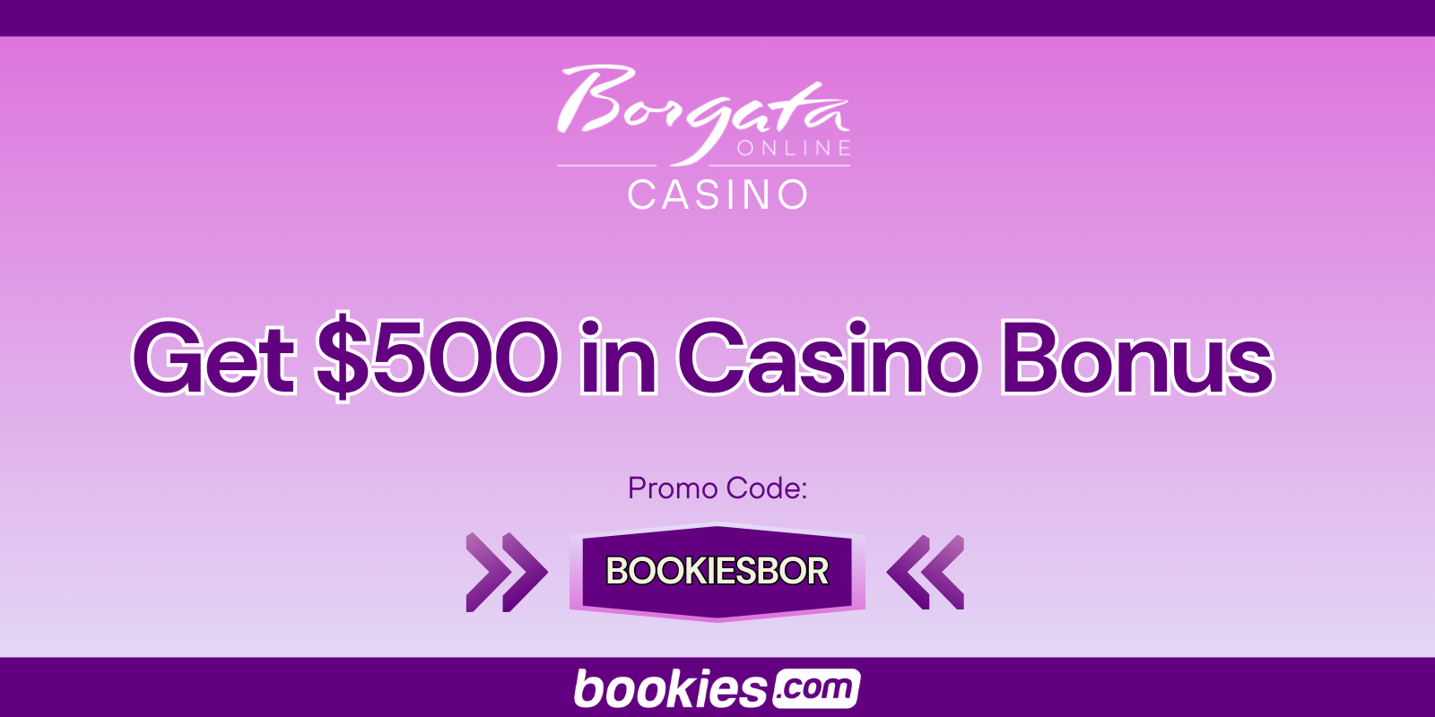 Borgata Casino Bonus Code BOOKIESBOR: Collect $500 in Casino Bonus (Mar. 3)