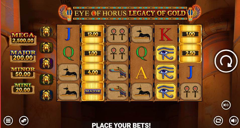 Eye Of Horus Legacy Of Gold UK Casino Slot Game
